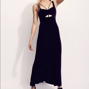 NWT Free People Black Maxi Dress